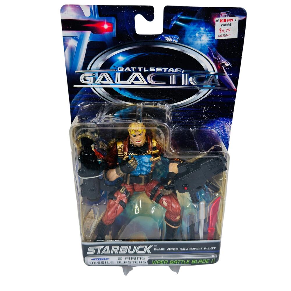 Battlestar Galactica Starbuck Viper Battle‎ Blade Action Figure New VTG